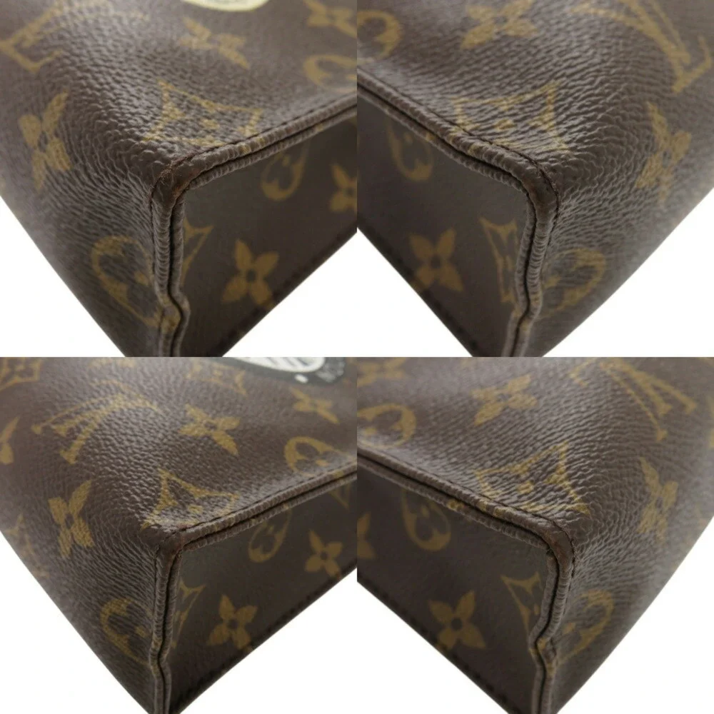 LOUIS VUITTON Authentic Brown Monogram Clutch Bag - Picture 5 of 11